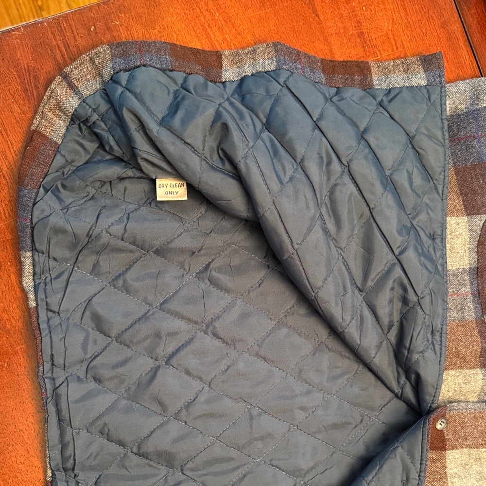 Shelter Bay by Arrow Wool Plaid lined Shacket Flannel Mens XL - Picture 9 of 9